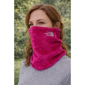 The North Face Pink Osito High Pile Fleece Neck Gaiter Snood Adjustable Toggle